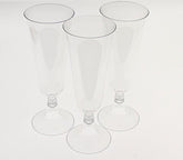 5 Oz. Clear Plastic Flute Glasses | 12 Count